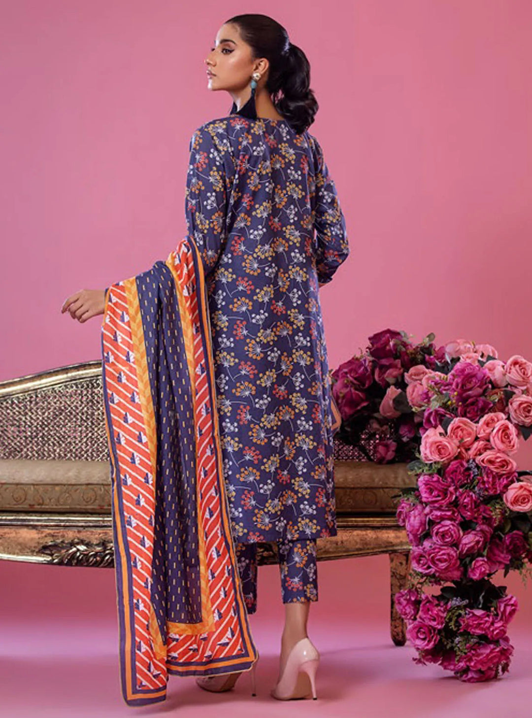 Alisha by Shariq Textiles Printed Lawn Suit Unstitched 3 Piece SQT24A ST-01 - Summer Collection