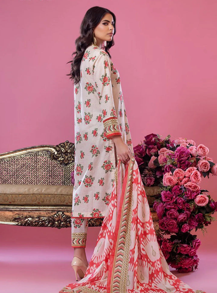 Alisha by Shariq Textiles Printed Lawn Suit Unstitched 3 Piece SQT24A ST-02 - Summer Collection