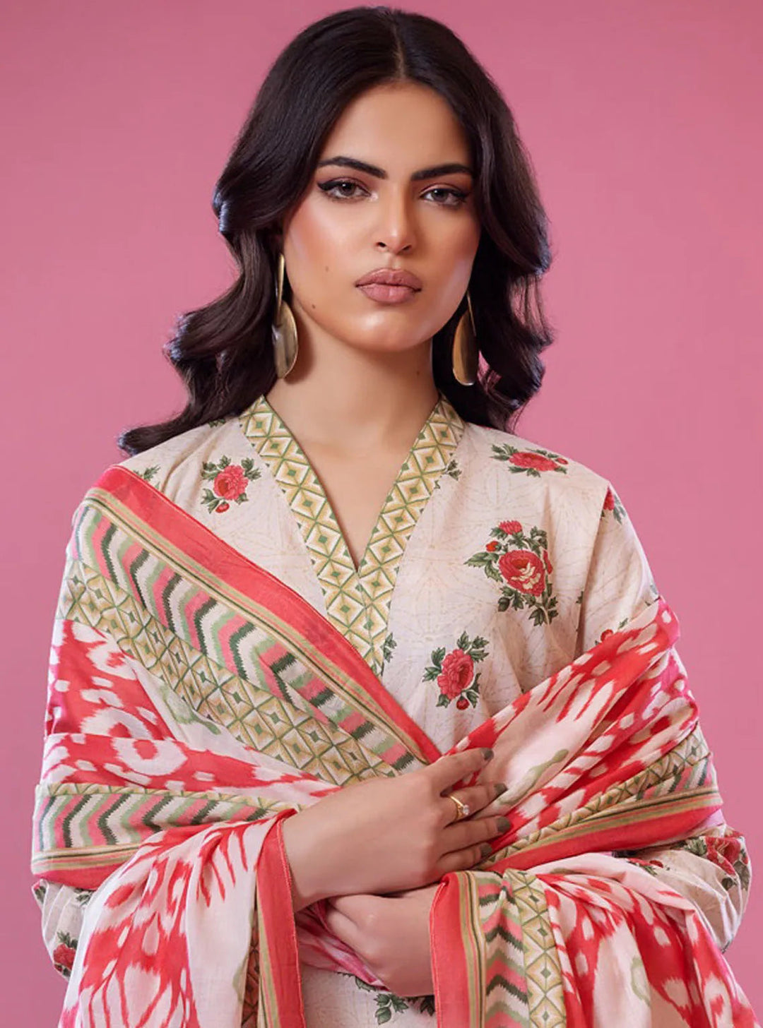Alisha by Shariq Textiles Printed Lawn Suit Unstitched 3 Piece SQT24A ST-02 - Summer Collection
