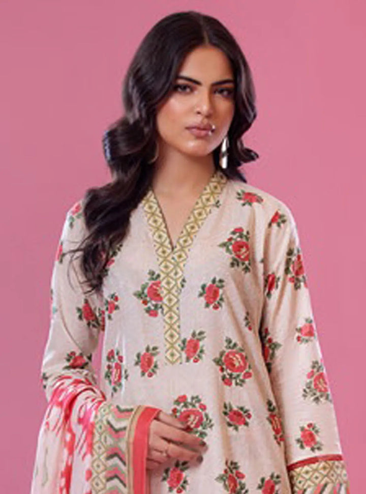 Alisha by Shariq Textiles Printed Lawn Suit Unstitched 3 Piece SQT24A ST-02 - Summer Collection