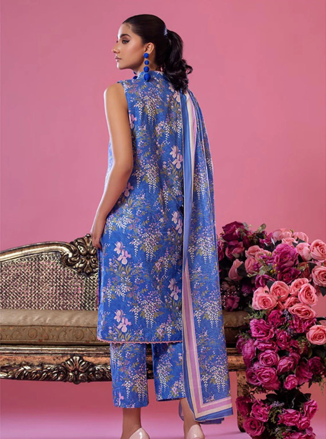 Alisha by Shariq Textiles Printed Lawn Suit Unstitched 3 Piece SQT24A ST-03 - Summer Collection