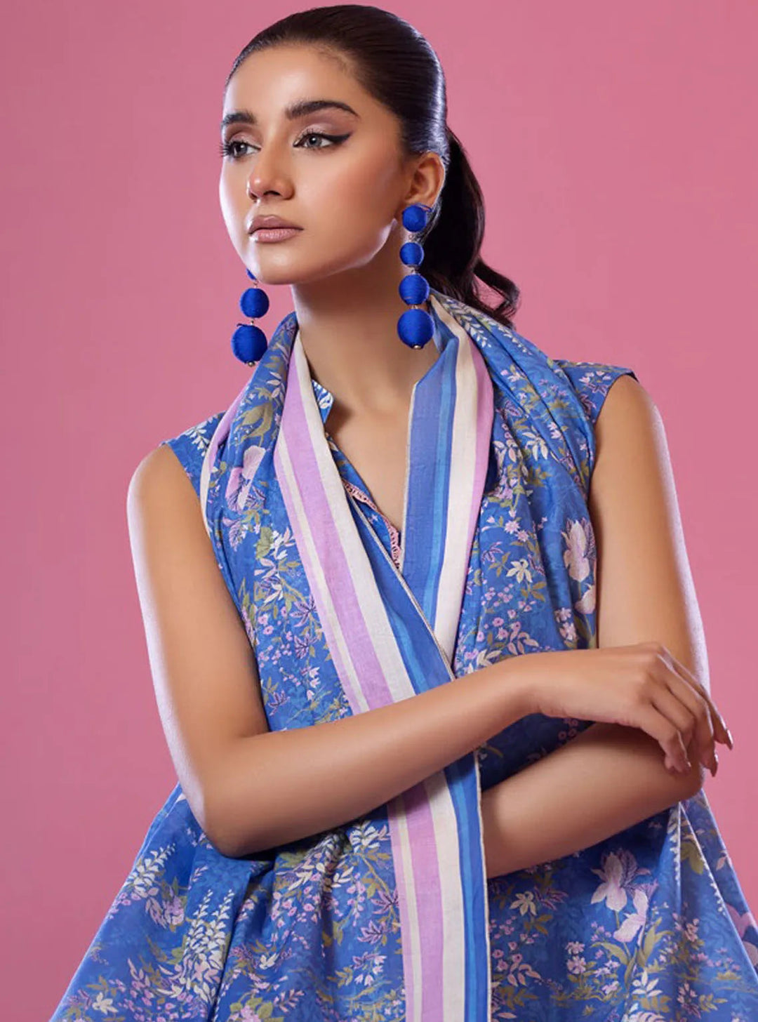 Alisha by Shariq Textiles Printed Lawn Suit Unstitched 3 Piece SQT24A ST-03 - Summer Collection