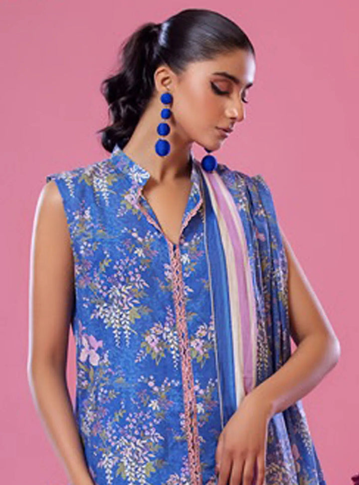 Alisha by Shariq Textiles Printed Lawn Suit Unstitched 3 Piece SQT24A ST-03 - Summer Collection