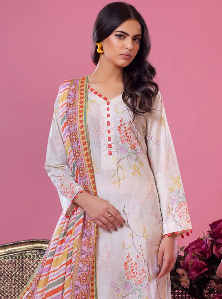 Alisha by Shariq Textiles Printed Lawn Suit Unstitched 3 Piece SQT24A ST-04 - Summer Collection