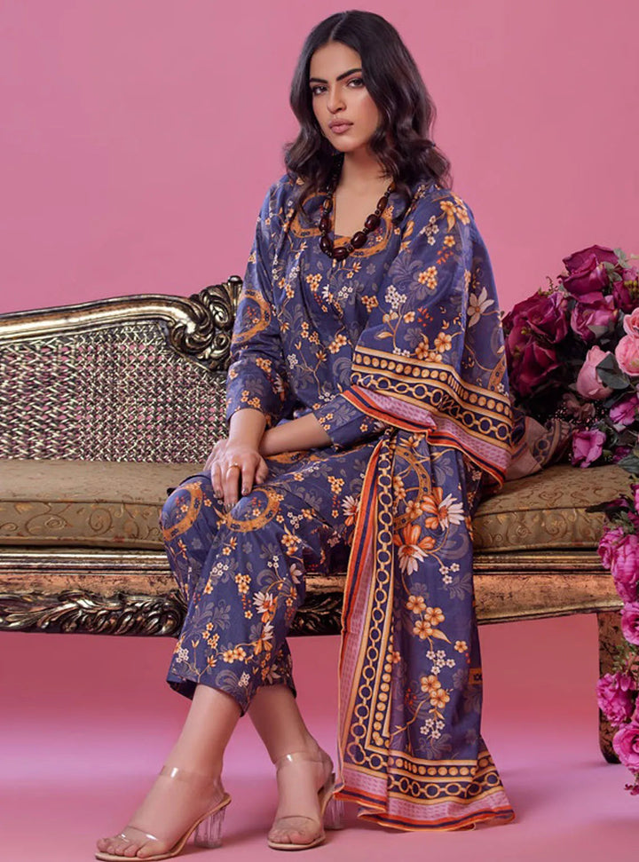 Alisha by Shariq Textiles Printed Lawn Suit Unstitched 3 Piece SQT24A ST-06 - Summer Collection