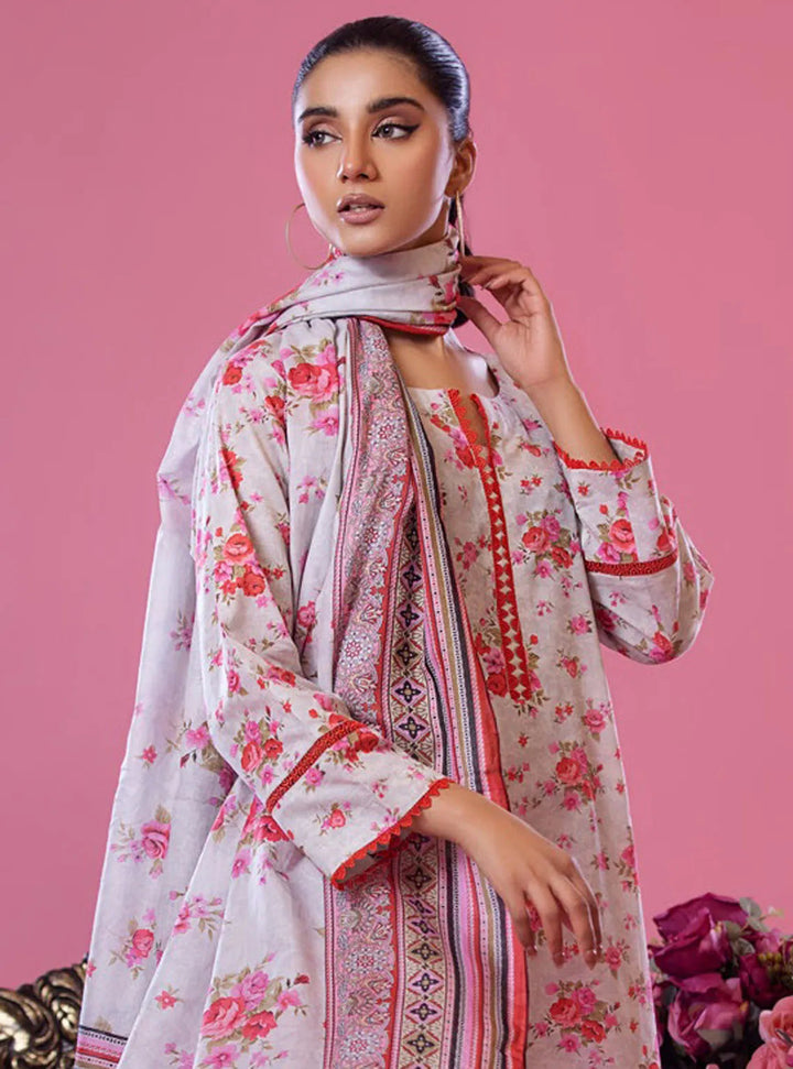 Alisha by Shariq Textiles Printed Lawn Suit Unstitched 3 Piece SQT24A ST-07 - Summer Collection