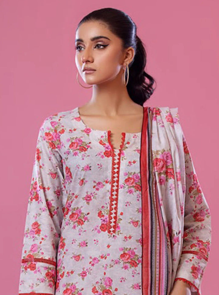 Alisha by Shariq Textiles Printed Lawn Suit Unstitched 3 Piece SQT24A ST-07 - Summer Collection