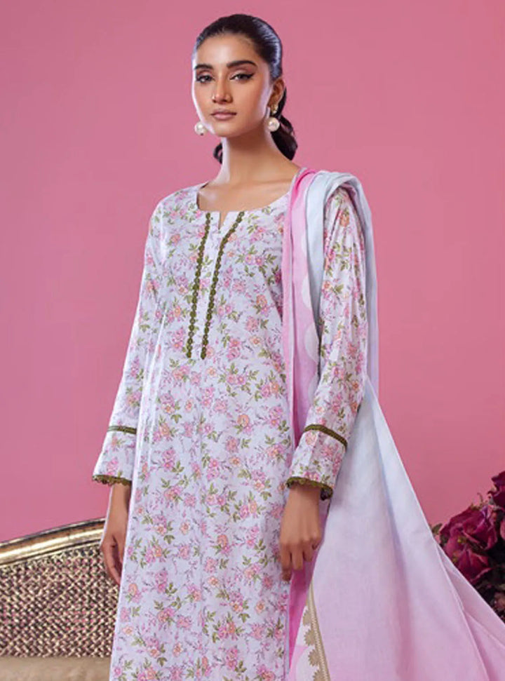 Alisha by Shariq Textiles Printed Lawn Suit Unstitched 3 Piece SQT24A ST-09 - Summer Collection
