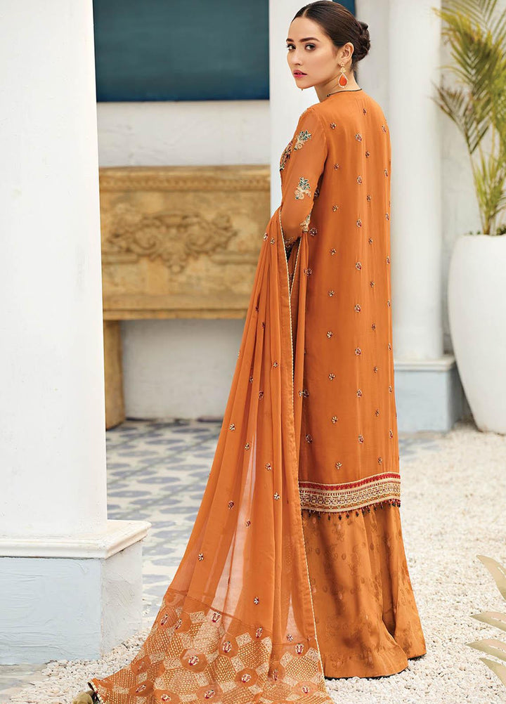 Alizeh Fashion by Bilal Embroidery Embroidered Chiffon Suits Unstitched 3 Piece AFB21-C4 04 Meraki - Luxury Collection