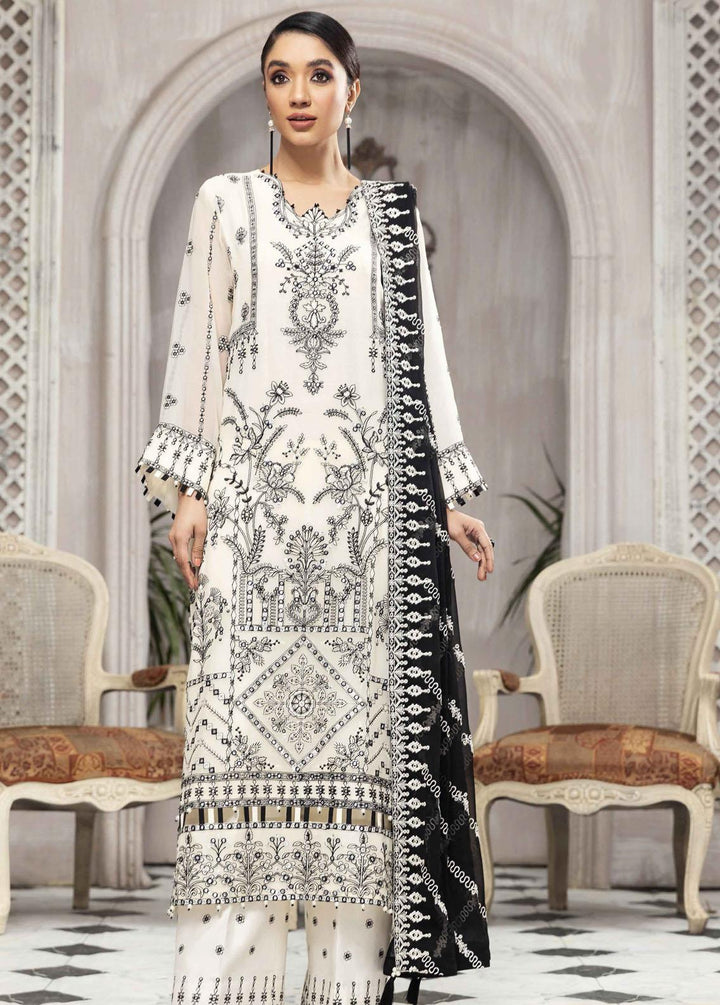 Ek Dastaan By Alizeh Fashion Embroidered Chiffon Suits Unstitched 3 Piece AFB22ED 04 Pasbaan - Festive Collection