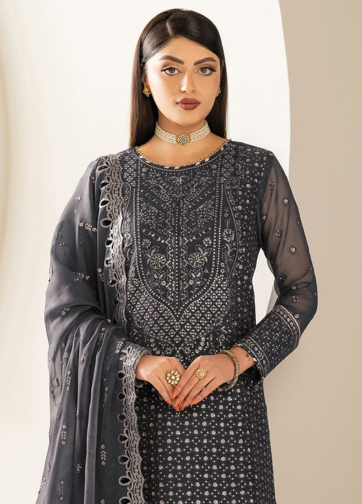 Alizeh Fashion Embroidered Chiffon Suits Unstitched 3 Piece Akoya - Formals Collection