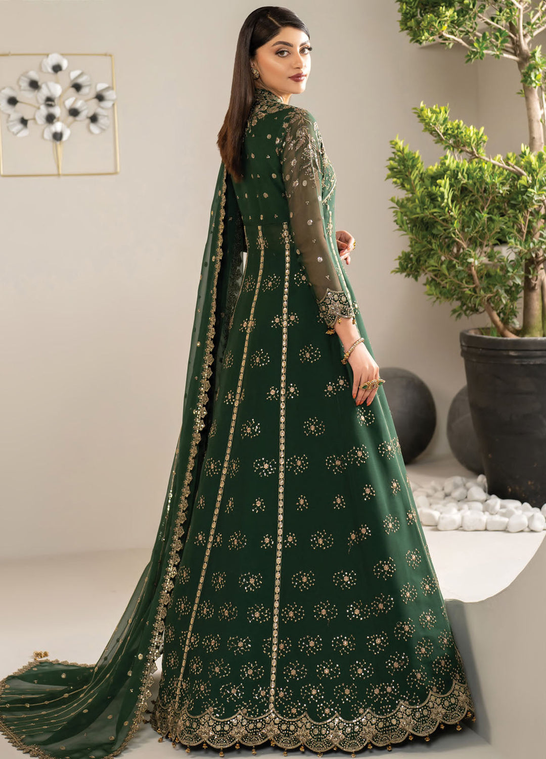 Alizeh Fashion Embroidered Chiffon Suits Unstitched 3 Piece Elza - Formals Collection