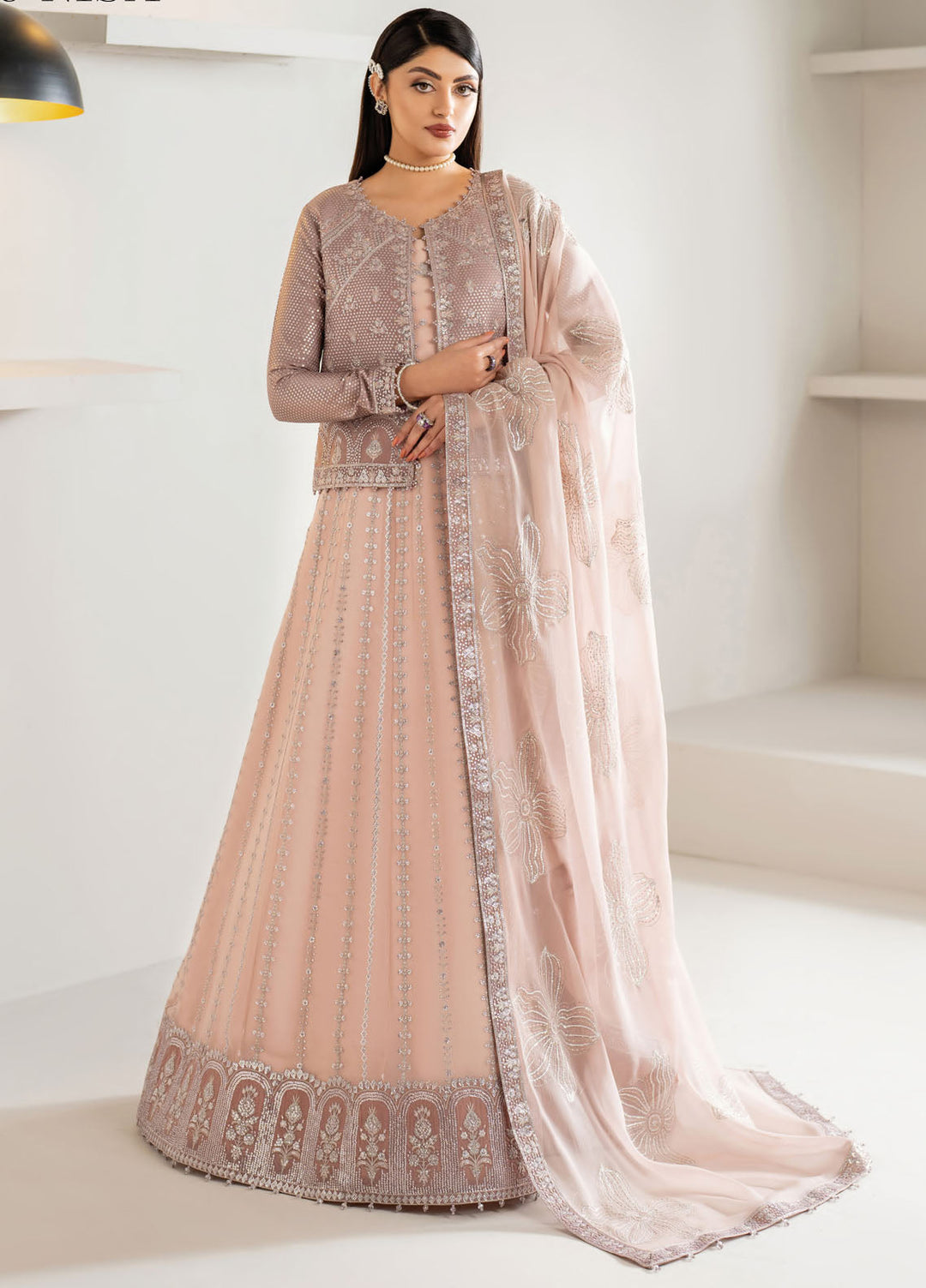 Alizeh Fashion Embroidered Chiffon Suits Unstitched 3 Piece Nisa - Formals Collection