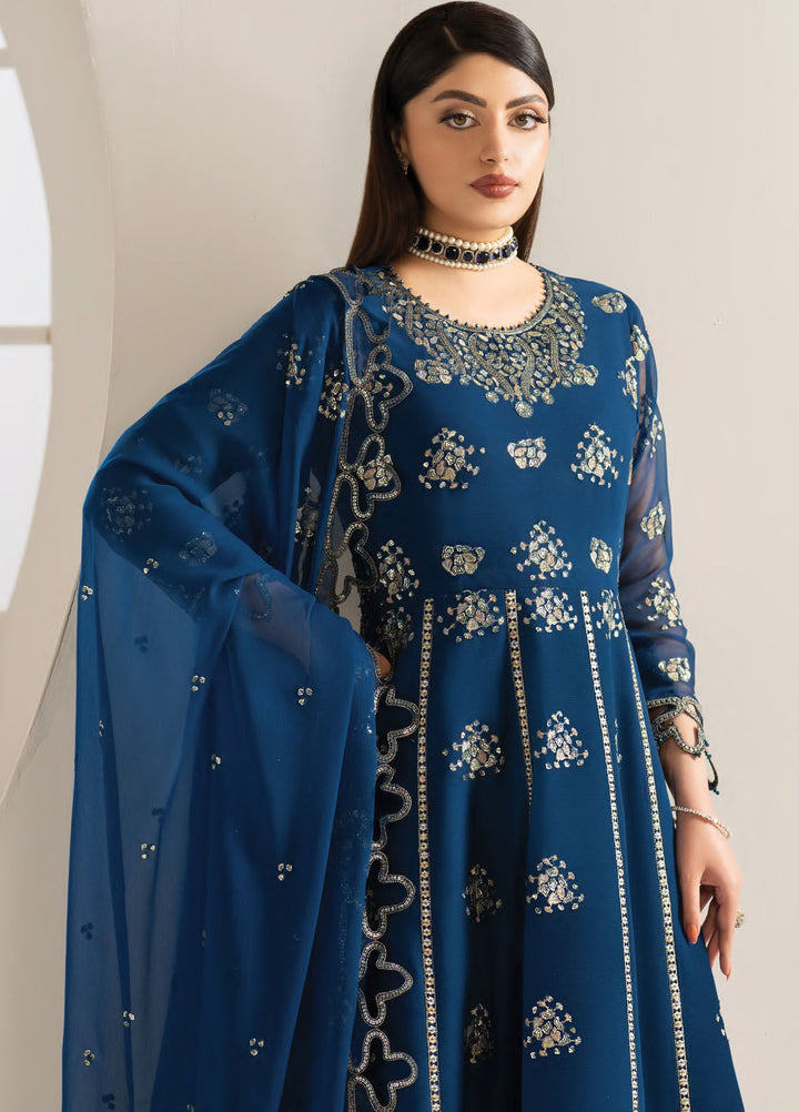Alizeh Fashion Embroidered Chiffon Suits Unstitched 3 Piece Pernia - Formals Collection