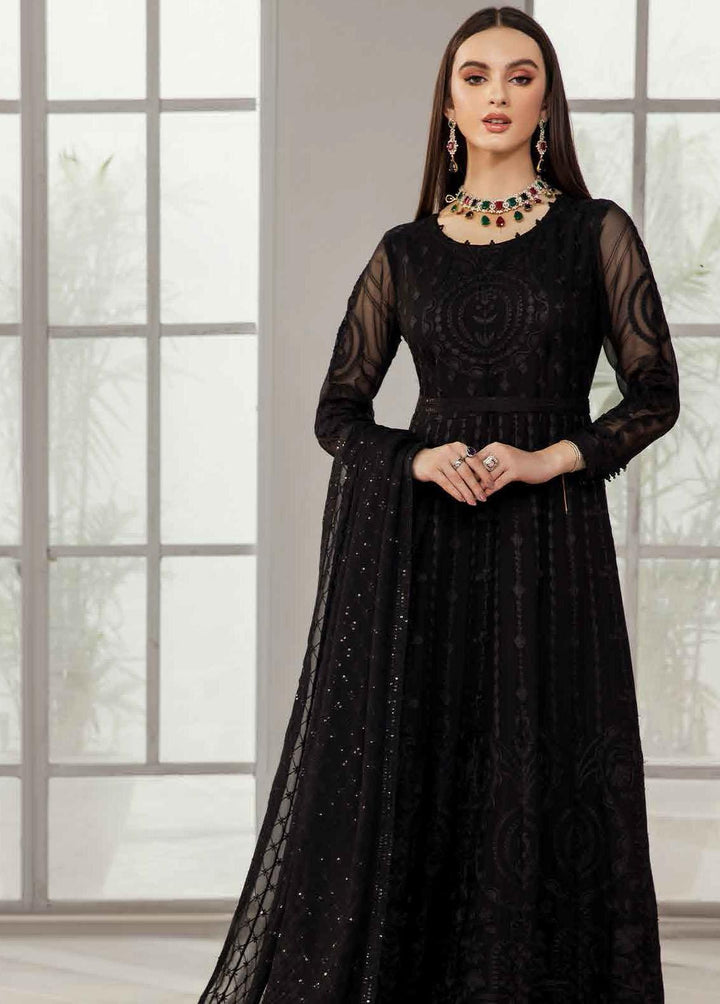 Alizeh Fashion by Bilal Embroidery Embroidered Chiffon Suits Unstitched 3 Piece ABF22F 03 Koyal - Formal Collection