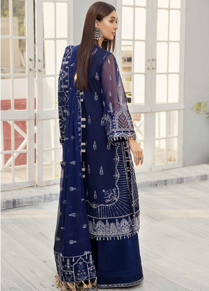 Alizeh Fashion by Bilal Embroidery Embroidered Chiffon Suits Unstitched 3 Piece ABF22F 07 Zartash - Formal Collection