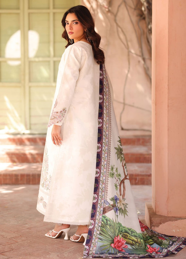 Alizeh Fashion Embroidered Lawn Suits Unstitched 3 Piece AFB25FS D-05 Karis - Summer Collection