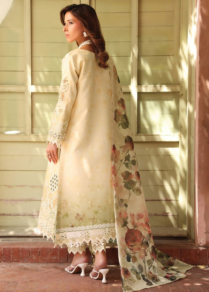 Alizeh Fashion Embroidered Lawn Suits Unstitched 3 Piece AFB25FS D-08 Mia - Summer Collection