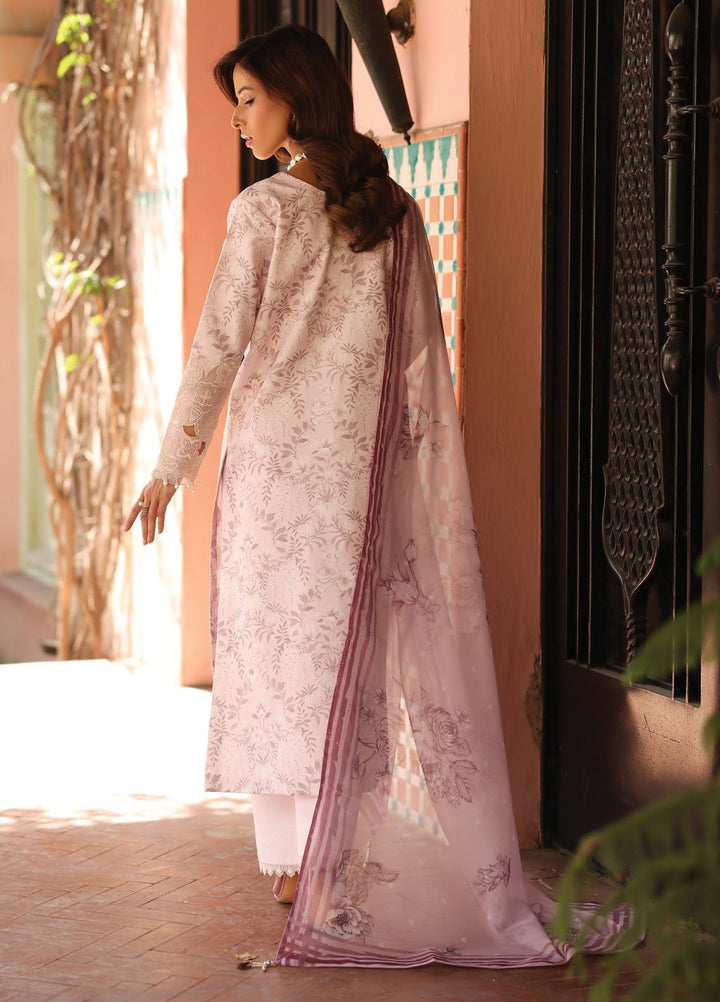 Alizeh Fashion Embroidered Lawn Suits Unstitched 3 Piece AFB25FS D-10 Aruna - Summer Collection