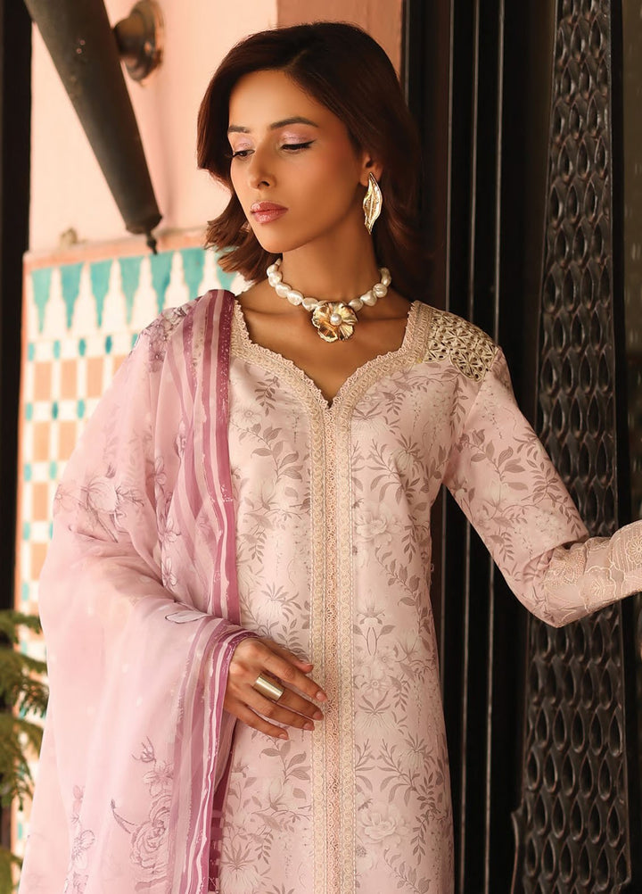Alizeh Fashion Embroidered Lawn Suits Unstitched 3 Piece AFB25FS D-10 Aruna - Summer Collection