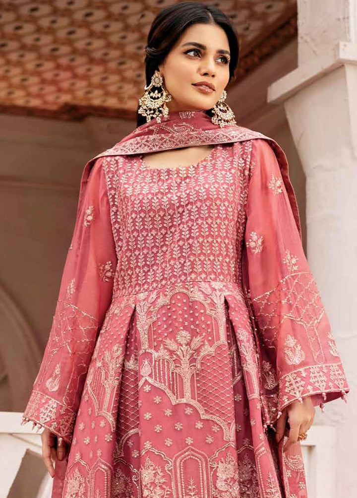 Alizeh Fashion by Bilal Embroidery Embroidered Chiffon Suit Unstitched 3 Piece AFB22F 08 Nuray - Festive Collection