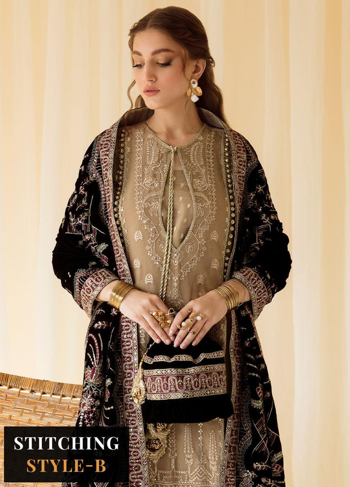 Alizeh Fashion by Bilal Embroidery Embroidered Chiffon Suits Unstitched 3 Piece AFB22PV Zawiya - Luxury Collection