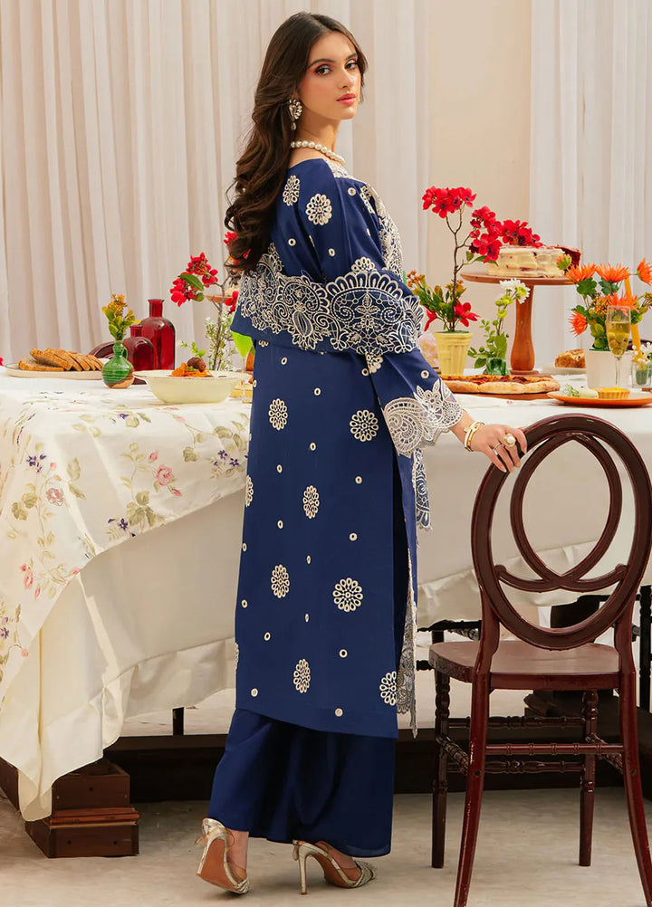 Allenura By Mahnur Embroidered Lawn Suits Unstitched 3 Piece MN24A D-01 Elysium - Luxury Collection