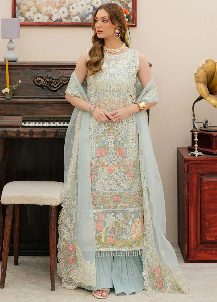 Allenura By Mahnur Embroidered Lawn Suits Unstitched 3 Piece MN24A D-04 Elyssa - Luxury Collection