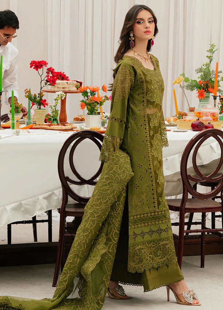 Allenura By Mahnur Embroidered Lawn Suits Unstitched 3 Piece MN24A D-06 Reverie - Luxury Collection