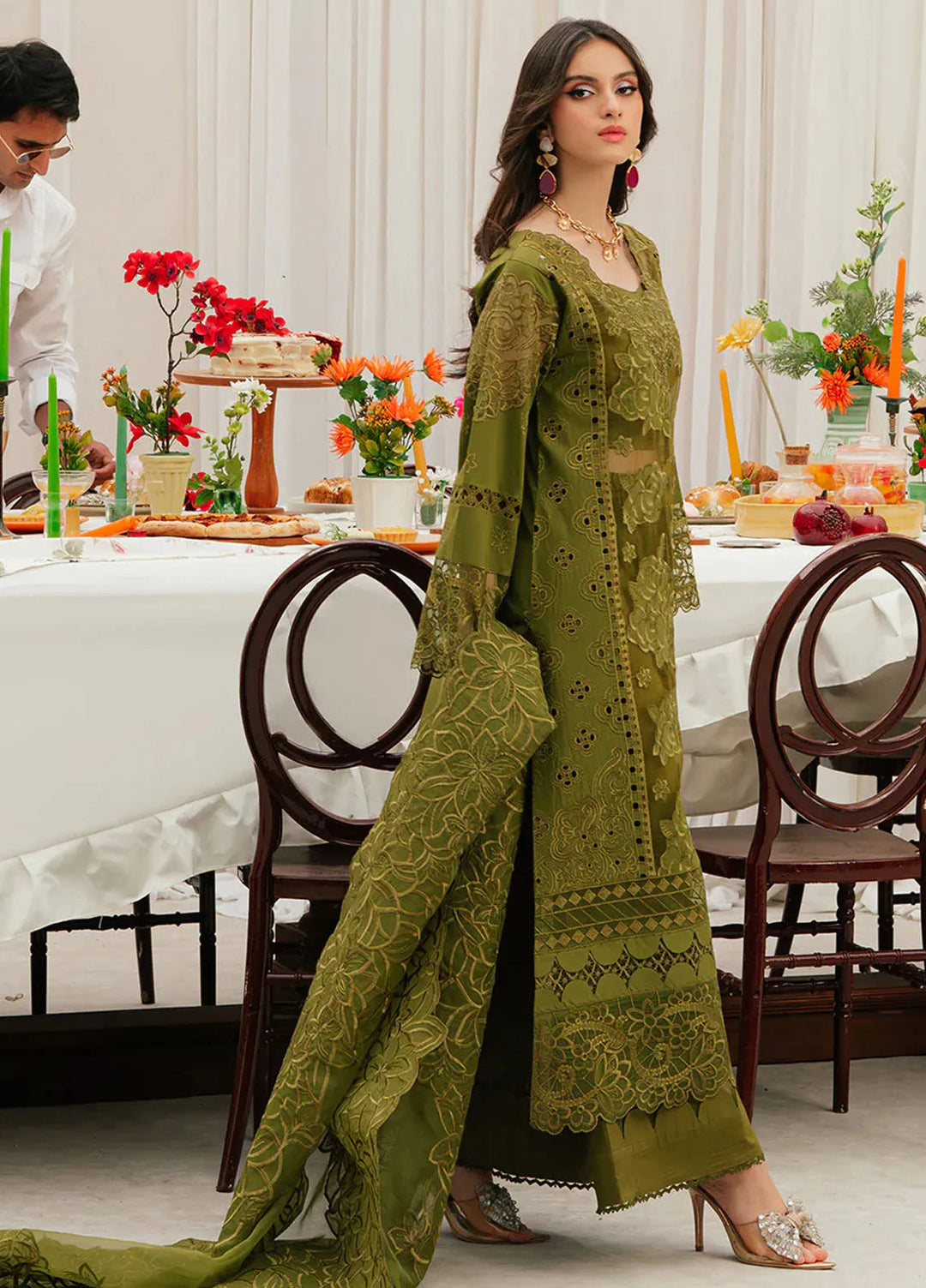 Allenura By Mahnur Embroidered Lawn Suits Unstitched 3 Piece MN24A D-06 Reverie - Luxury Collection