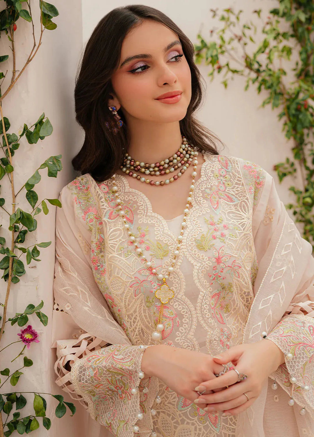 Allenura By Mahnur Embroidered Lawn Suits Unstitched 3 Piece MN24A D-09 Allora - Luxury Collection
