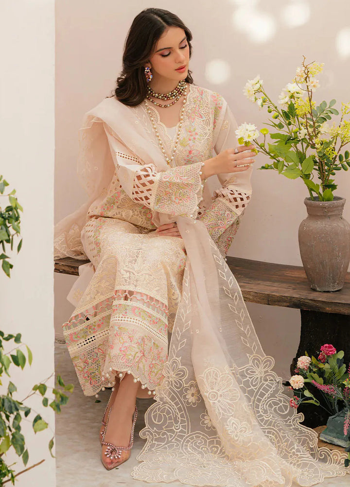 Allenura By Mahnur Embroidered Lawn Suits Unstitched 3 Piece MN24A D-09 Allora - Luxury Collection