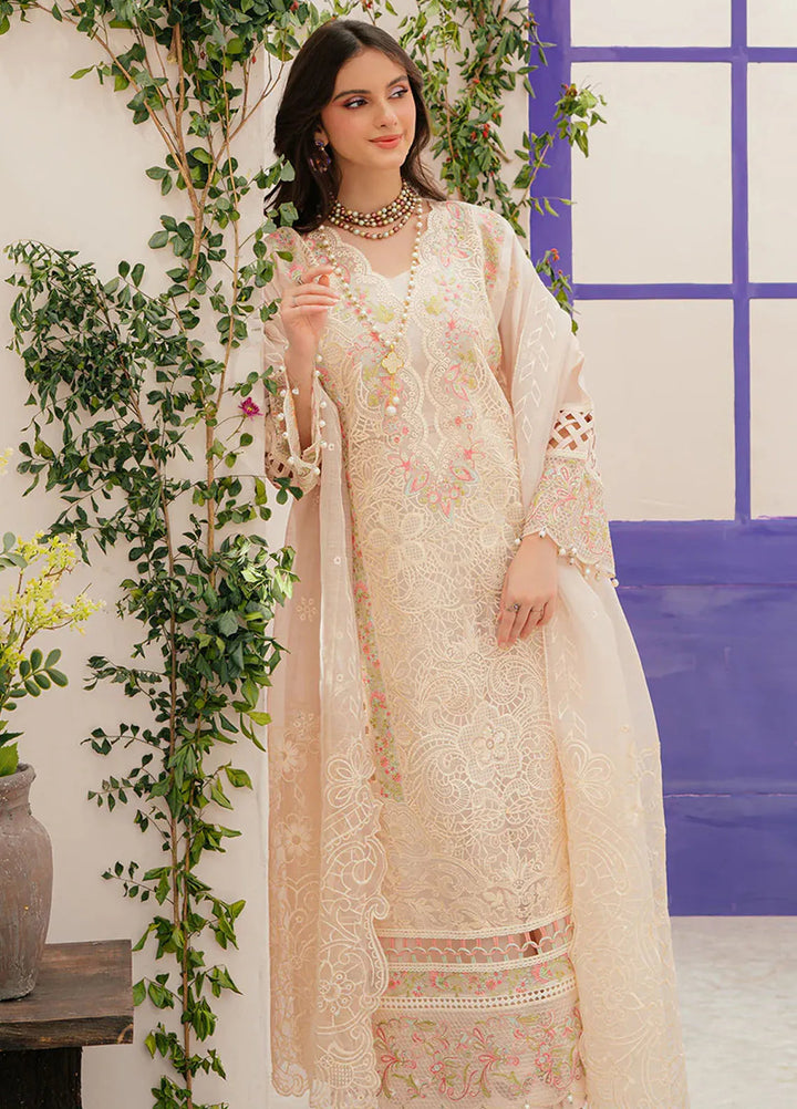 Allenura By Mahnur Embroidered Lawn Suits Unstitched 3 Piece MN24A D-09 Allora - Luxury Collection
