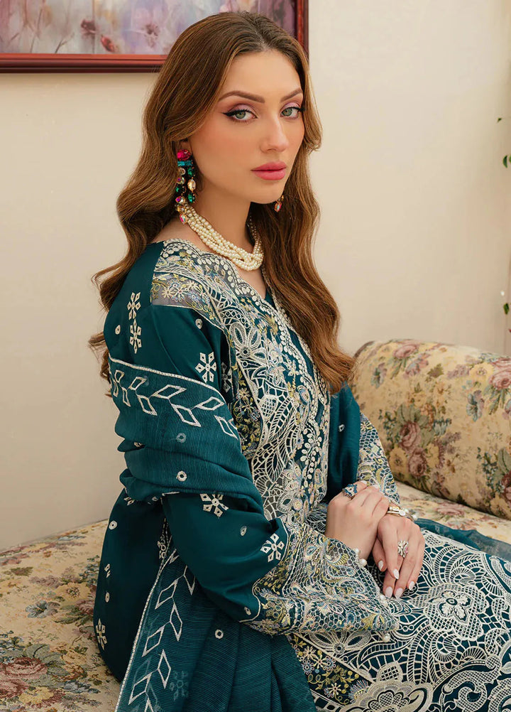 Allenura By Mahnur Embroidered Lawn Suits Unstitched 3 Piece MN24A D-10 Tuscany - Luxury Collection