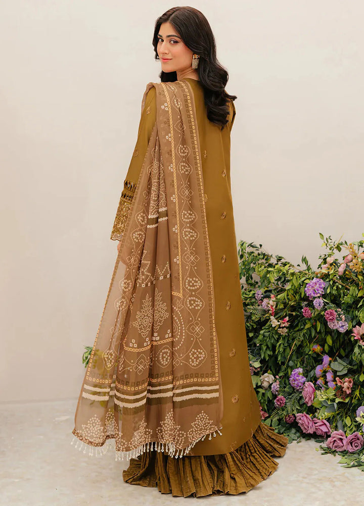 Allenura By Mahnur Embroidered Lawn Suits Unstitched 3 Piece MN24A D-12 Sierra - Luxury Collection