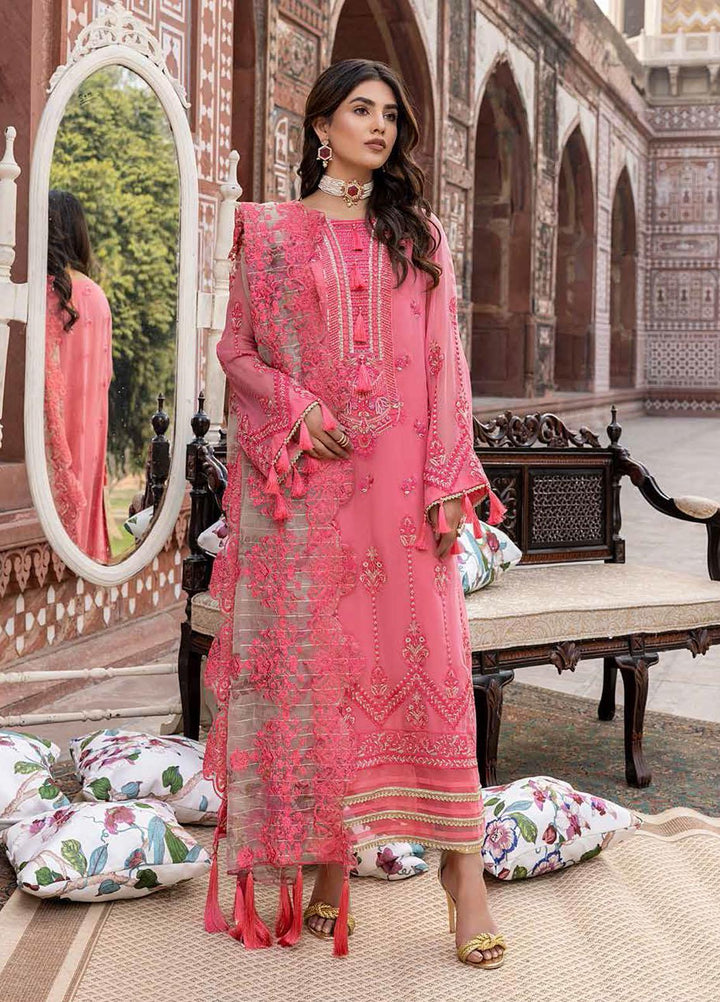 Allure By Charizma Embroidered Chiffon Suits Unstitched 3 Piece CRZ22AC CAL-03 - Luxury Collection