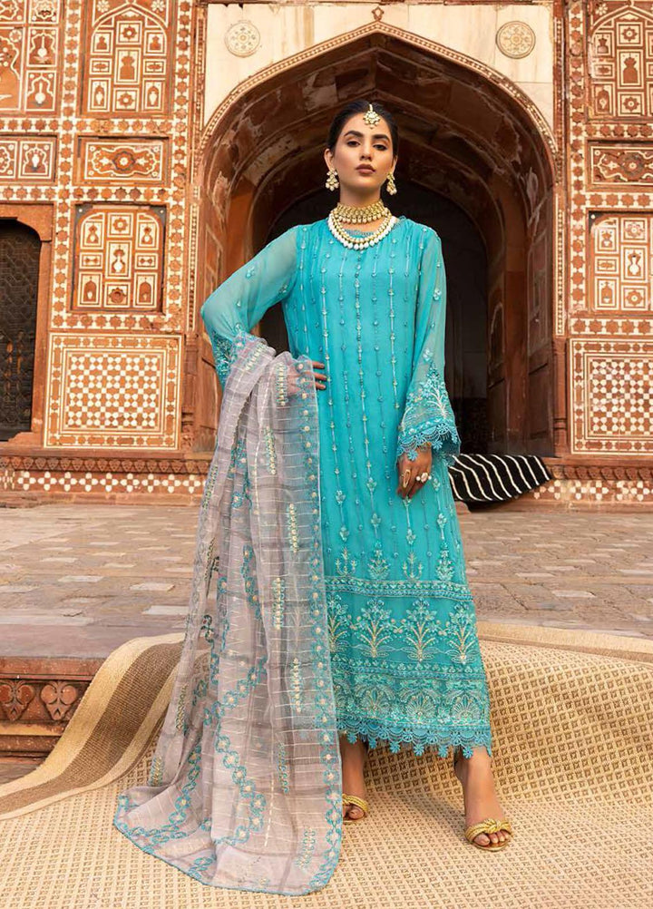Allure By Charizma Embroidered Chiffon Suits Unstitched 3 Piece CRZ22AC CAL-06 - Luxury Collection
