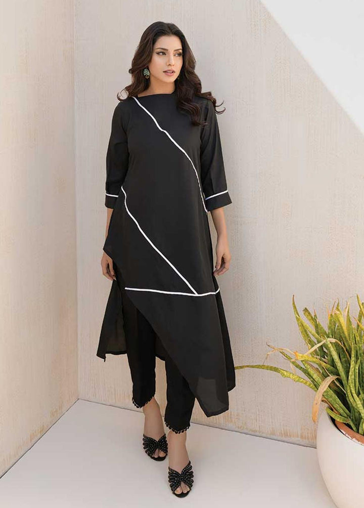 Jooray Kapray Pret  Silk 2 Piece Suit JK23A Astounding Black