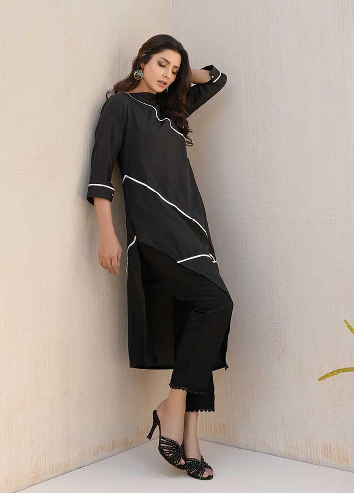 Jooray Kapray Pret  Silk 2 Piece Suit JK23A Astounding Black