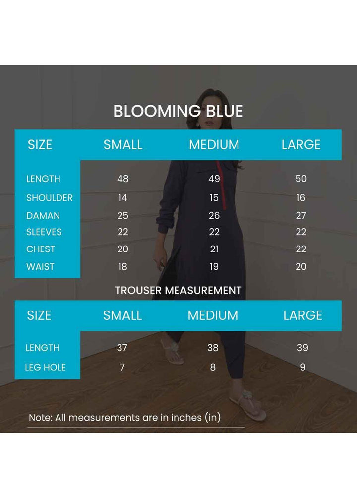 Jooray Kapray Pret  Linen 2 Piece Suit JK23A Blooming Blue