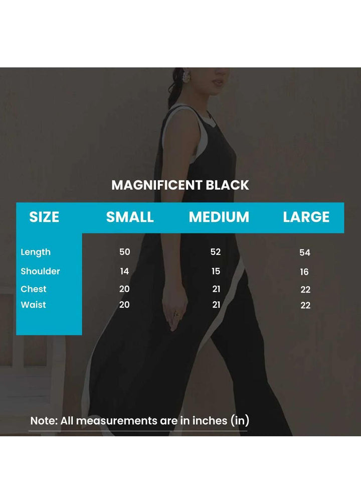 Jooray Kapray Pret  Chiffon 2 Piece Suit JK23A Magnificent Black