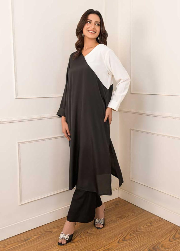 Jooray Kapray Pret  Silk 2 Piece Suit JK23A Monochrome