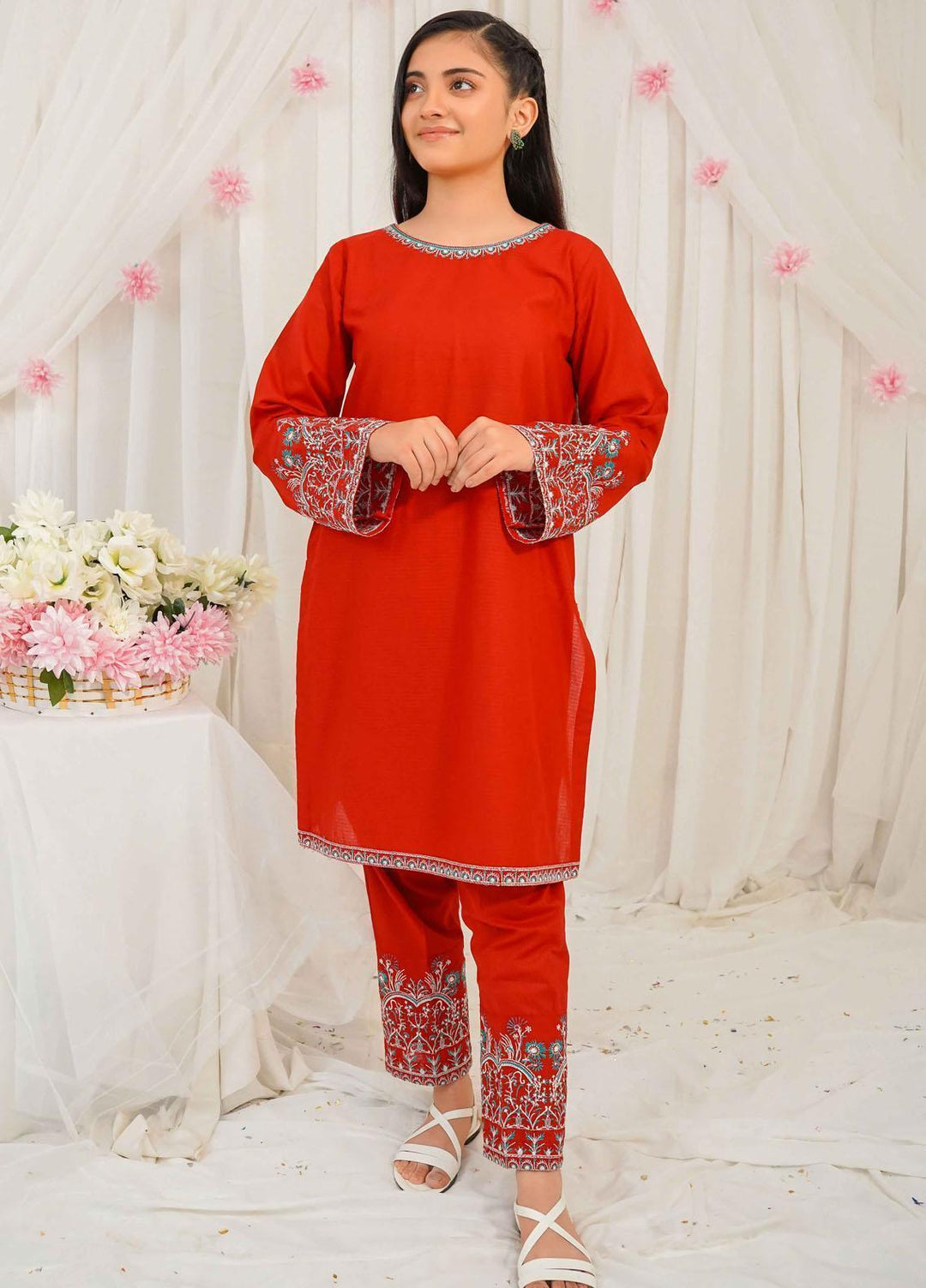 Modest Cotton Casual 2 Piece Suit for Women -  Enya