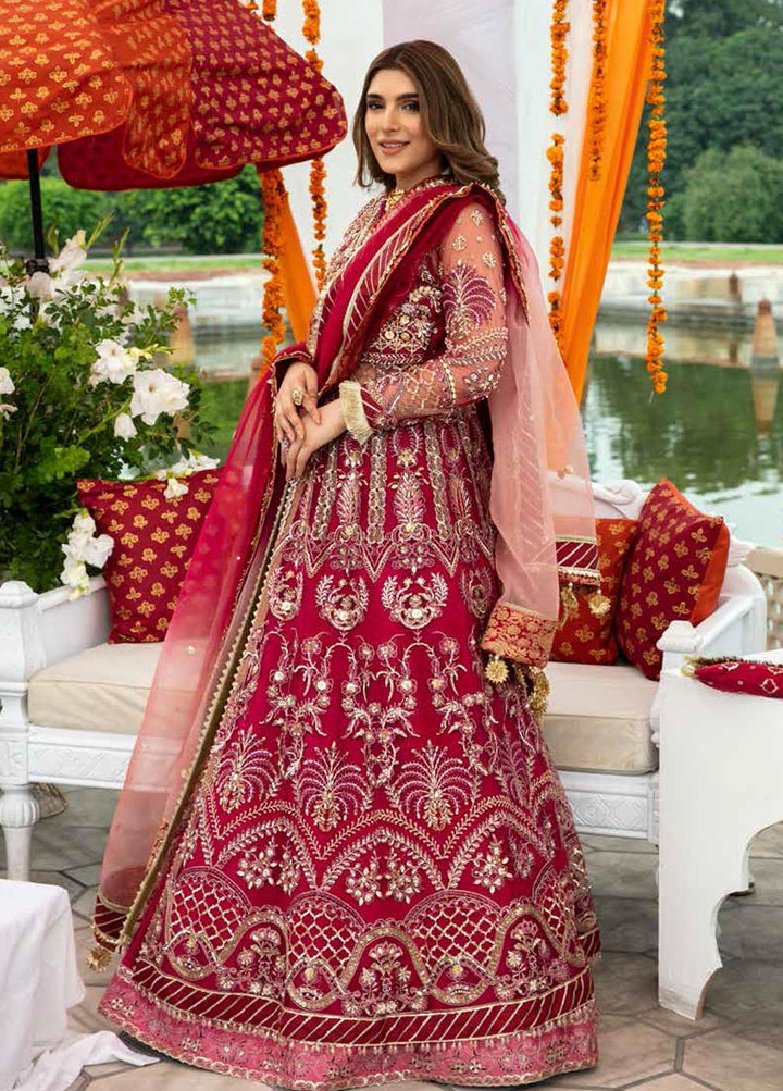 ALIF By AJR Banno Ki Sahelian Embroidered Net Suits Unstitched 3 Piece AJR22BS ALW-22-01 DEEWANGI - Wedding Collection