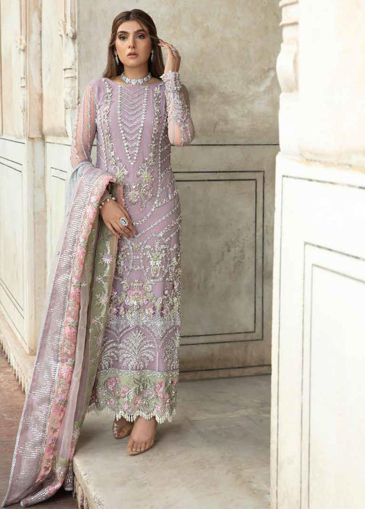 ALIF By AJR Banno Ki Sahelian Embroidered Net Suits Unstitched 3 Piece AJR22BS ALW-22-04 ZUFISHAN - Wedding Collection