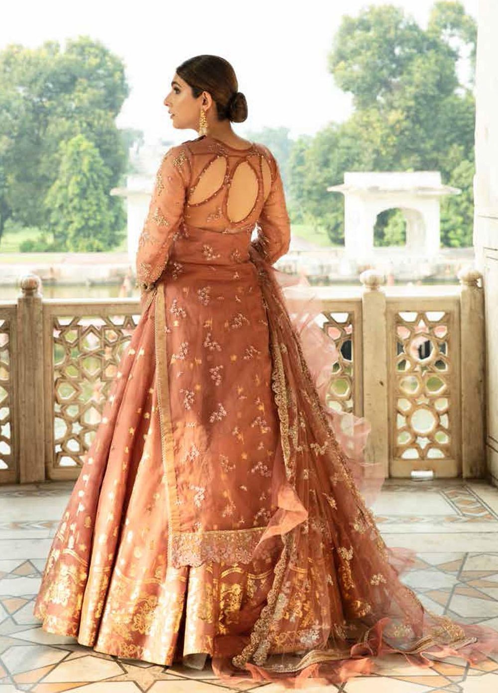 ALIF By AJR Banno Ki Sahelian Embroidered Organza Suits Unstitched 3 Piece AJR22BS ALW-22-06 JAHAN ARA - Wedding Collection