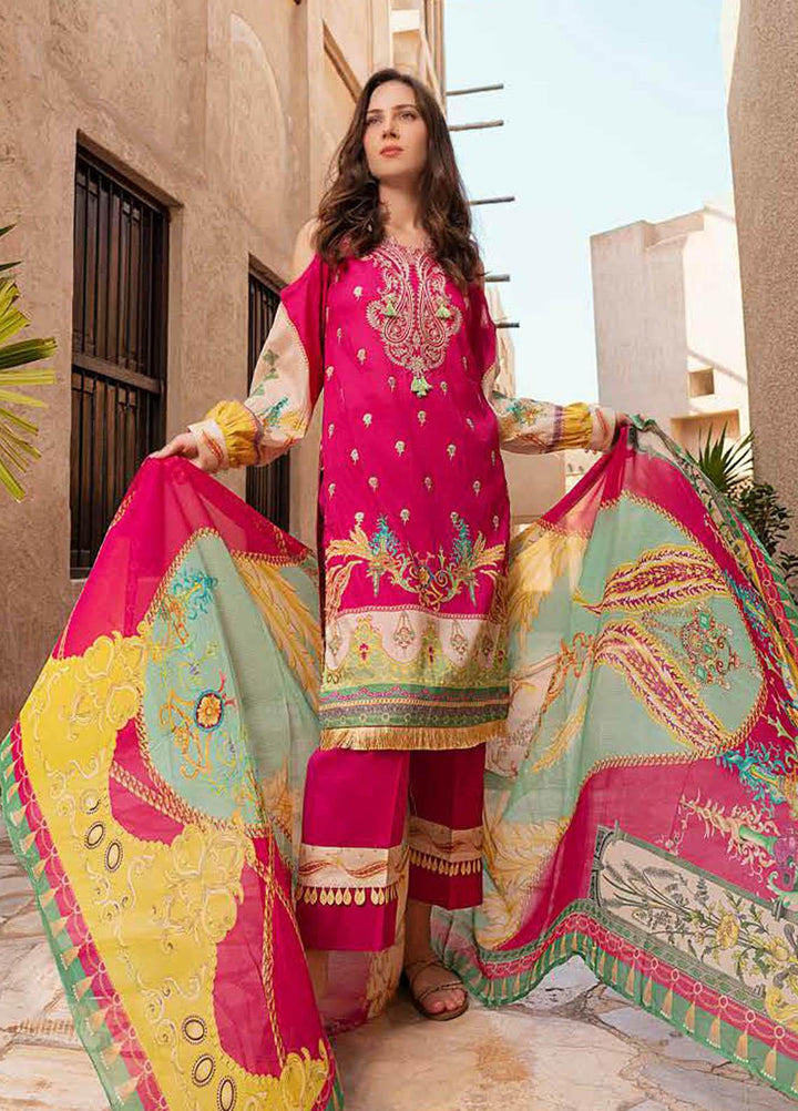 Alyssa by Banafsheh Embroidered Lawn Suits Unstitched 3 Piece BF21AL D-03 - Luxury Summer Collection