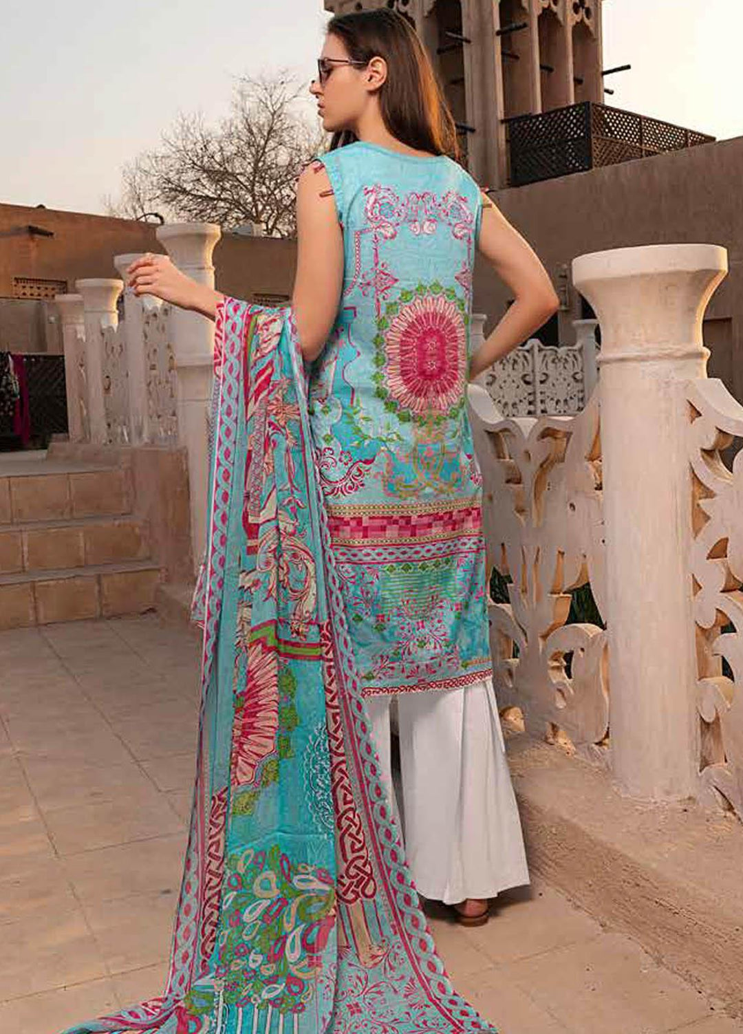 Alyssa by Banafsheh Embroidered Lawn Suits Unstitched 3 Piece BF21AL D-08 - Luxury Summer Collection