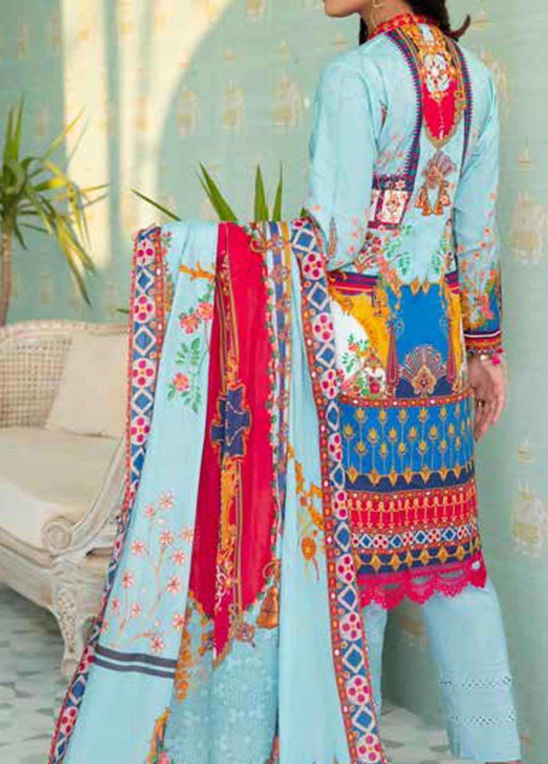 Alyssa by Banafsheh Printed Lawn Suits Unstitched 3 Piece BF22A BNA-03 - Summer Collection