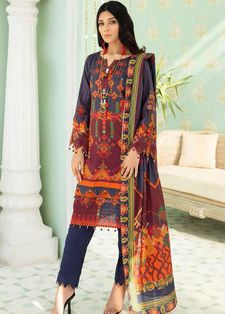 Alyssa by Banafsheh Printed Lawn Suits Unstitched 3 Piece BF22A BNA-08 - Summer Collection